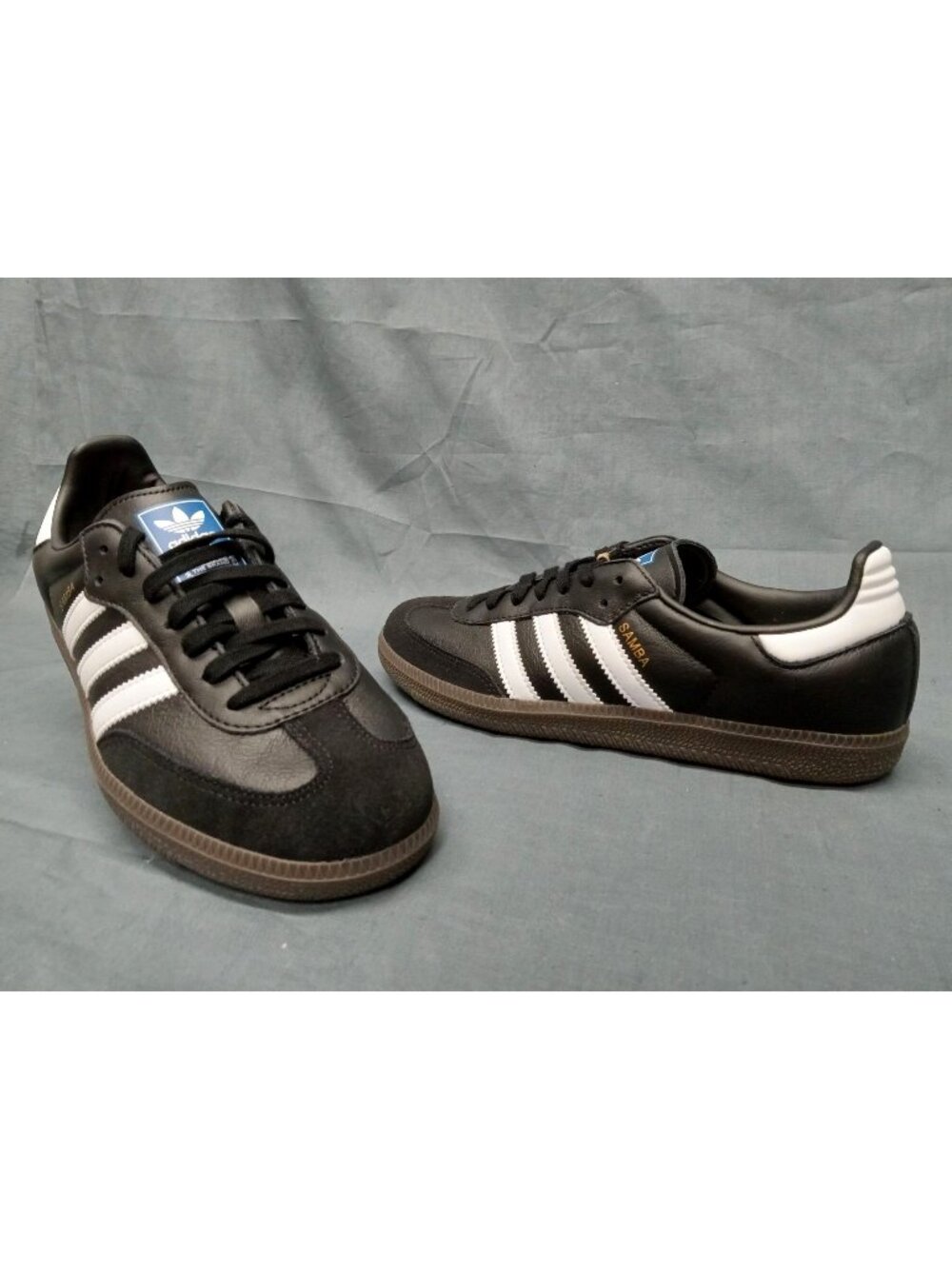 Adidas Samba OG Sneakers Leather Black White Gum Men's Size 10 NEW NO BOX!
